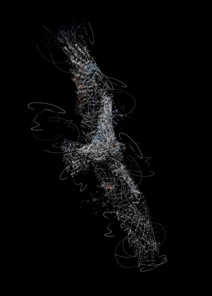 scribble art eagle