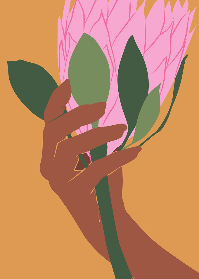 Cute Pink Tropical flower
