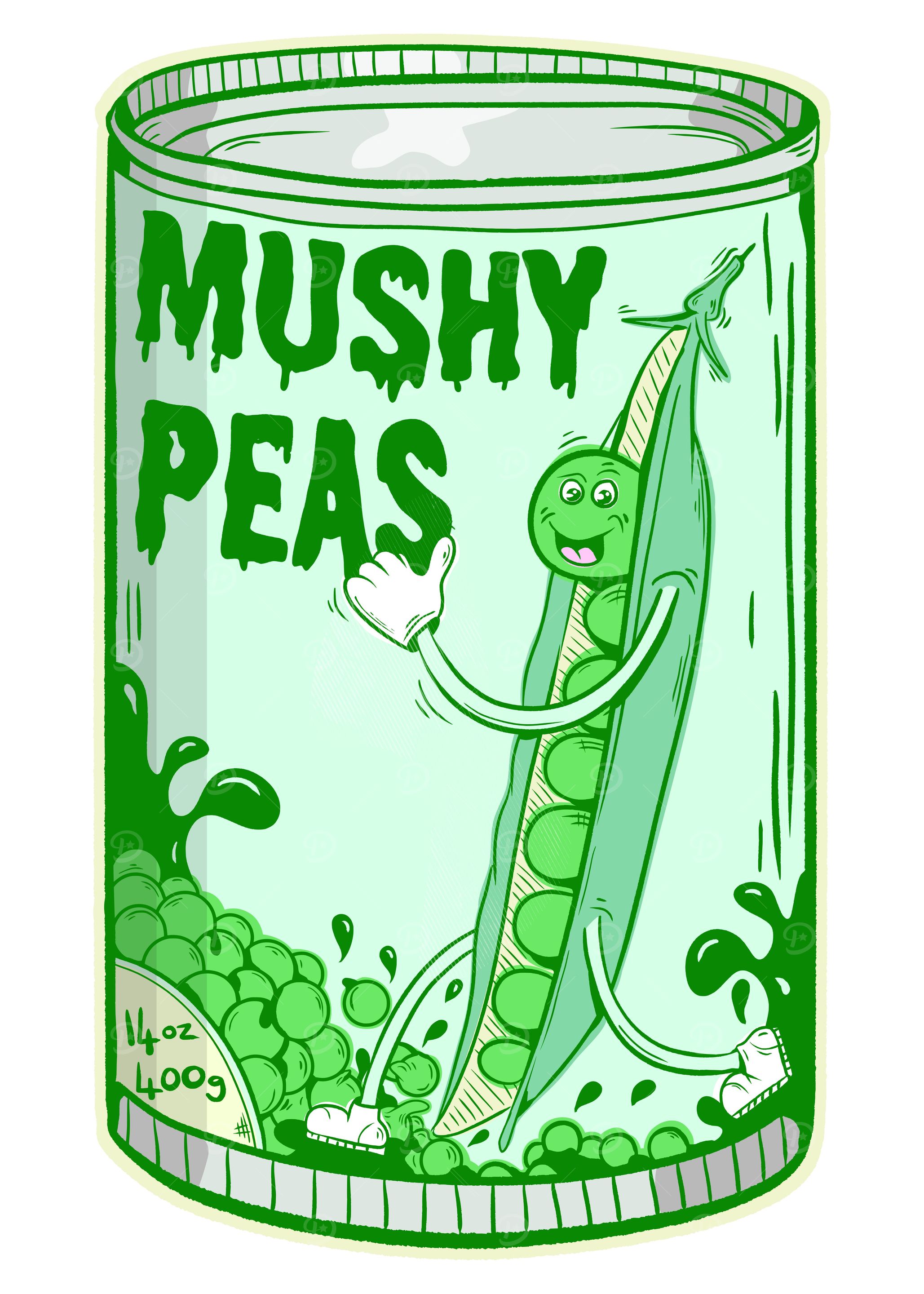 Tin of mushy peas