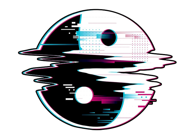 Yin and yang glitch