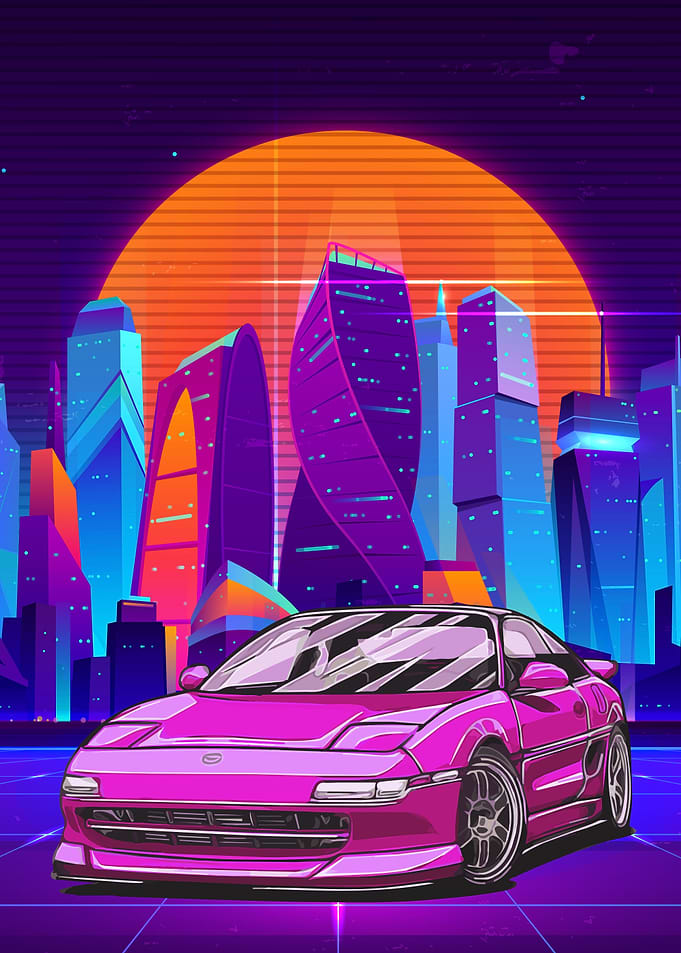 Mazda RX 7 Neon Light