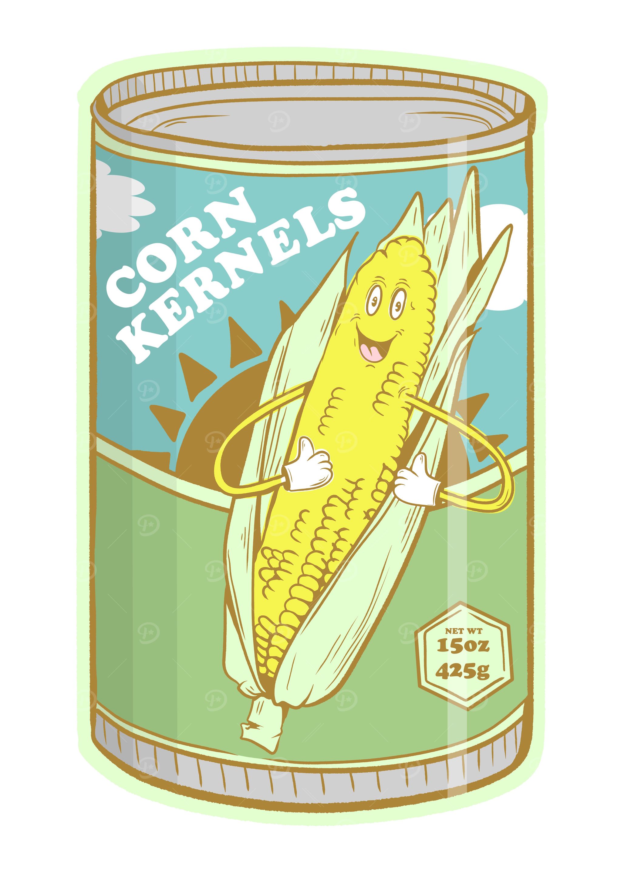 Tin of sweetcorn