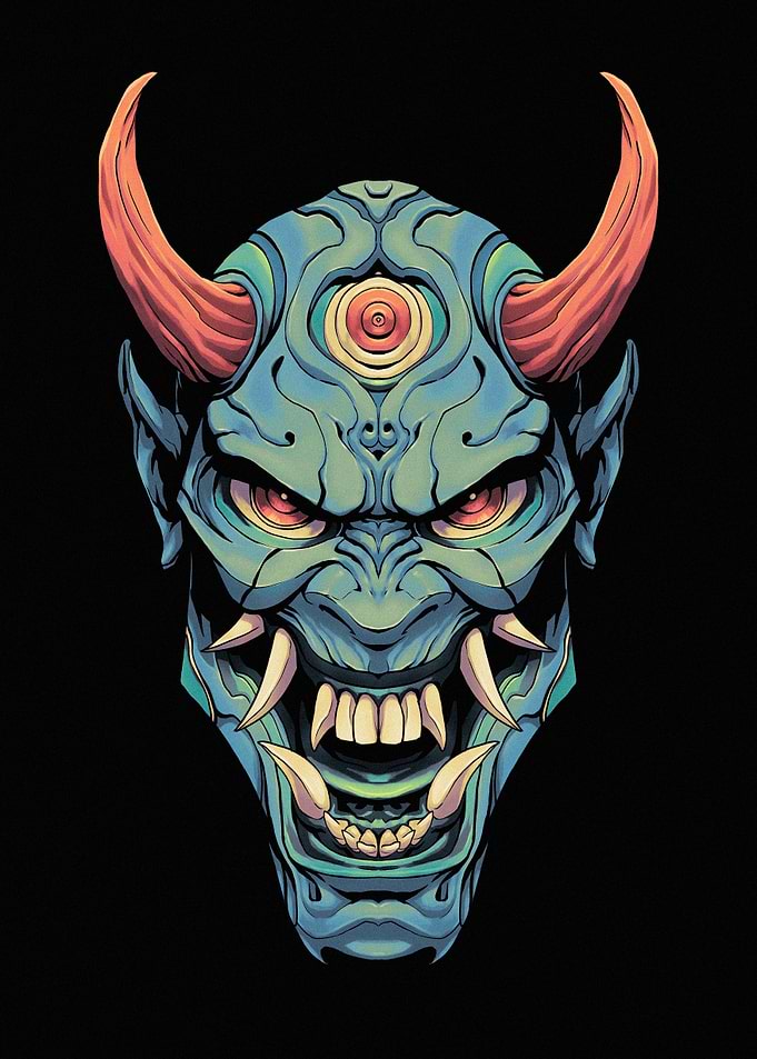 Blue Oni Mask