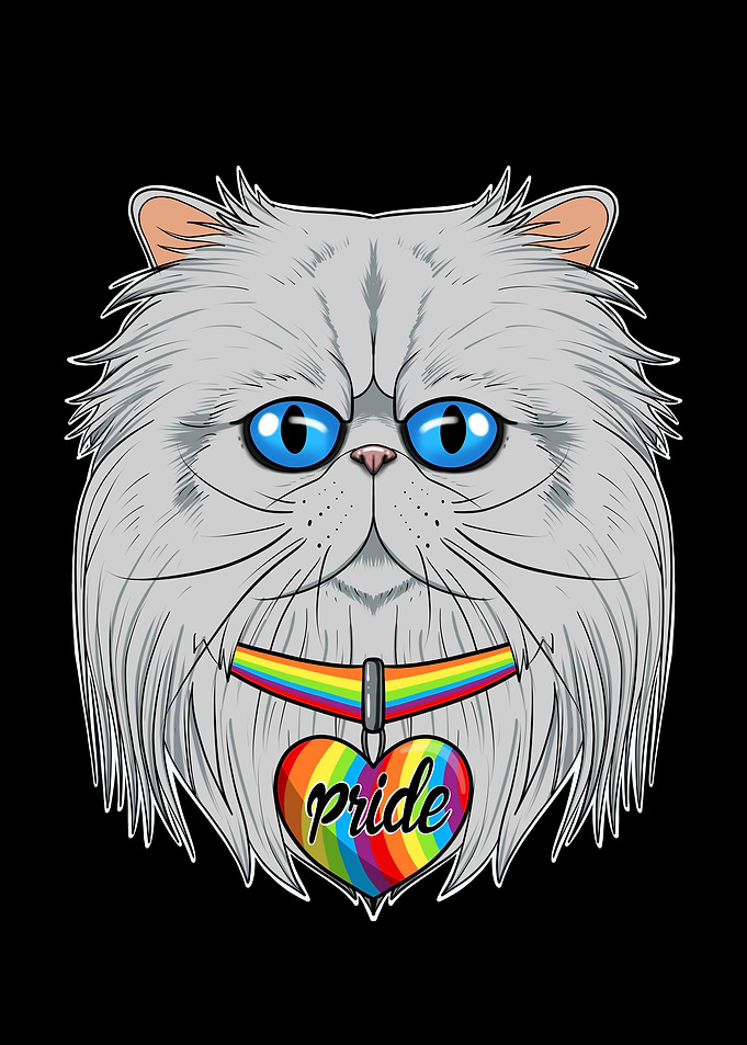 Persian Cat LGBTQ Flag