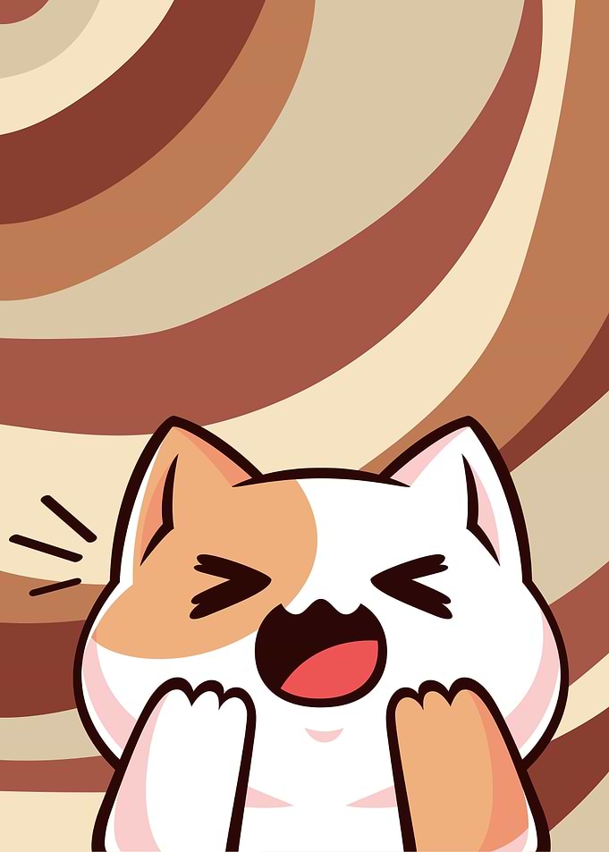 Shocked Kawaii Cat