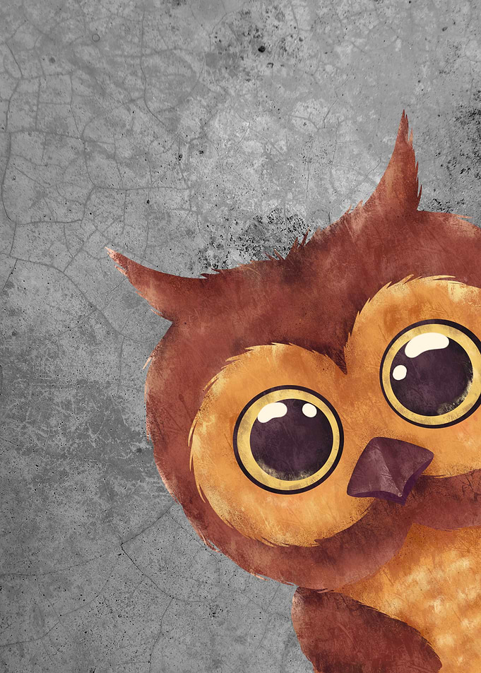 Funny Sneaky Owl