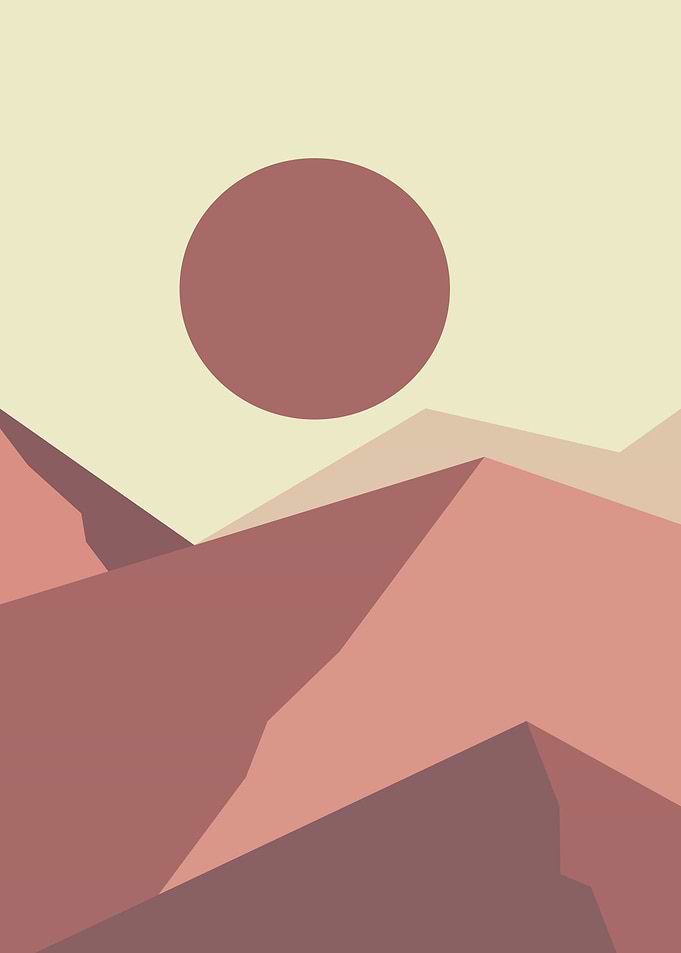 Sun with Mountain layer
