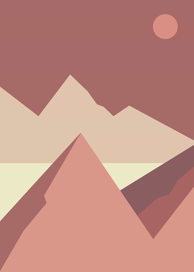 Nature sunset mountains