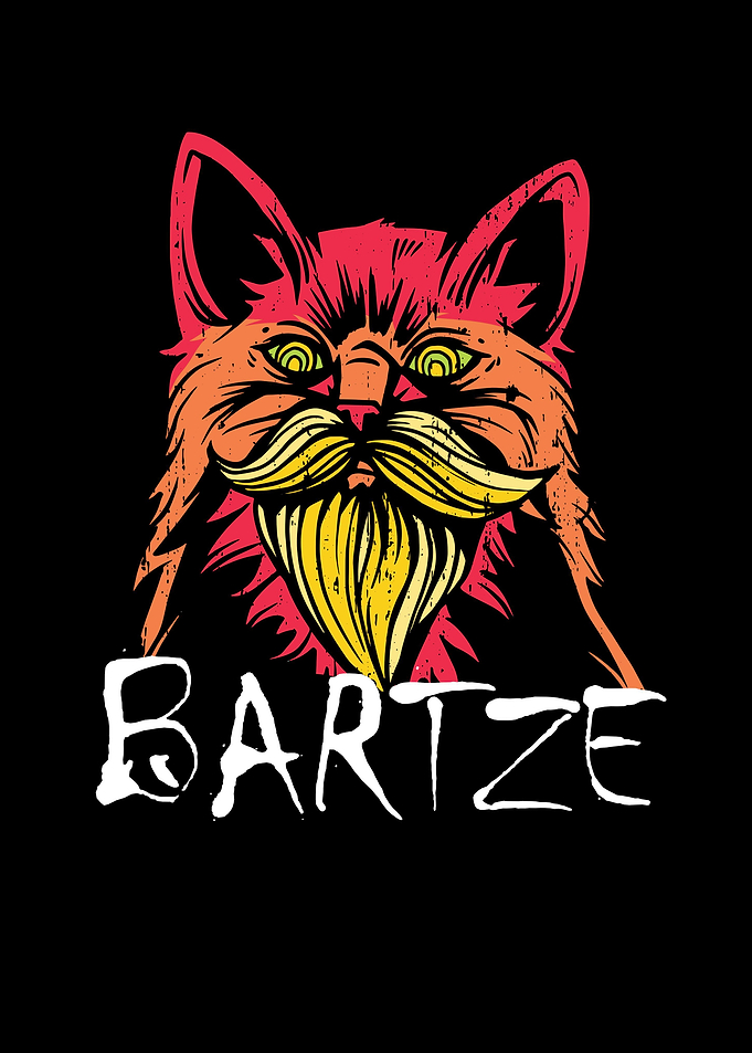 Bartze Katze mit Bart