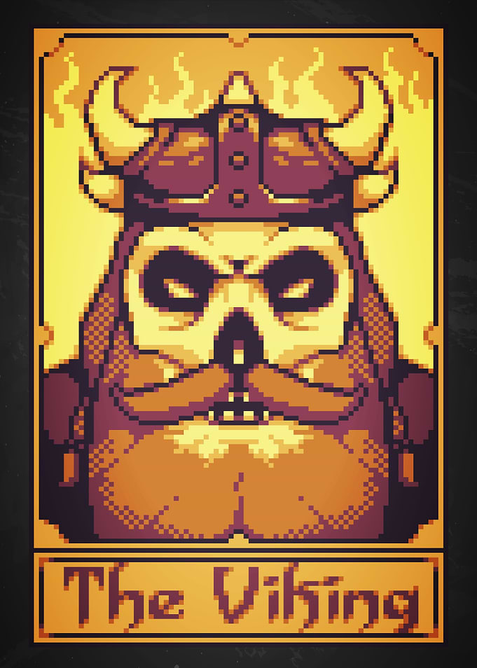 Pixel Art Viking