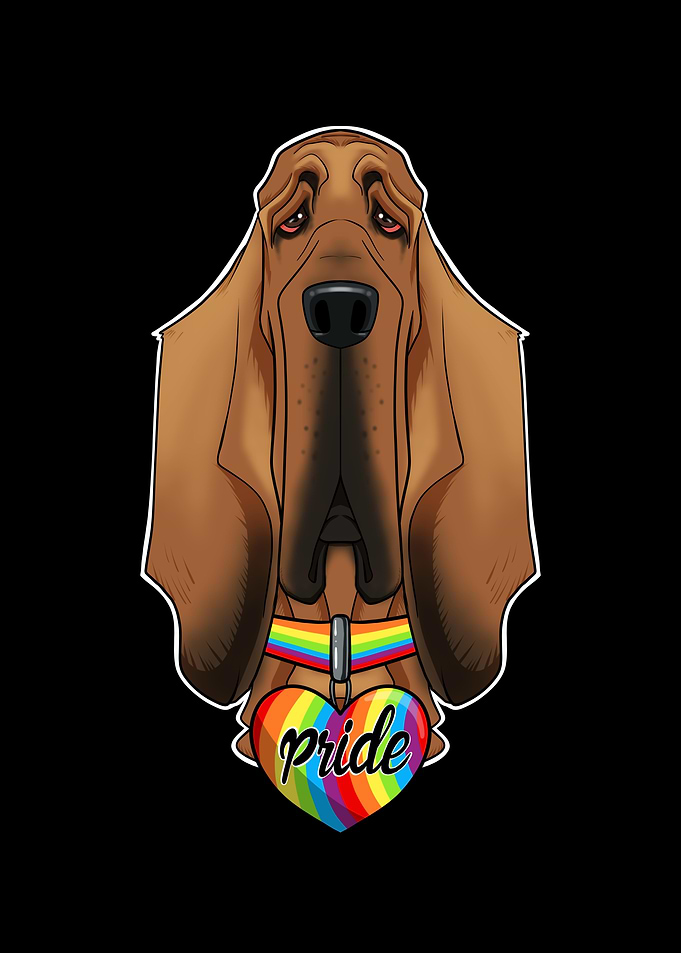 Bloodhound LGBTQ Flag