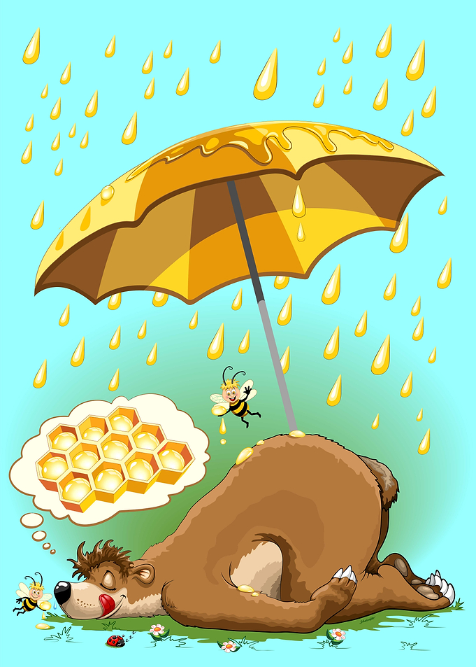 Bear Honey Sweet Dreams