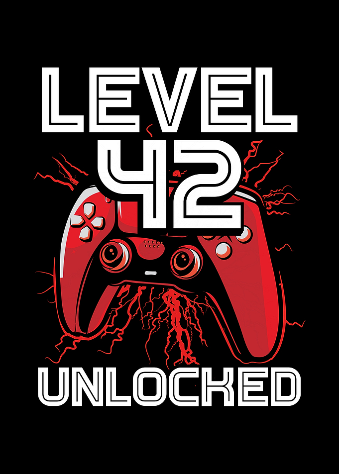 Gamer Level 42 birthday
