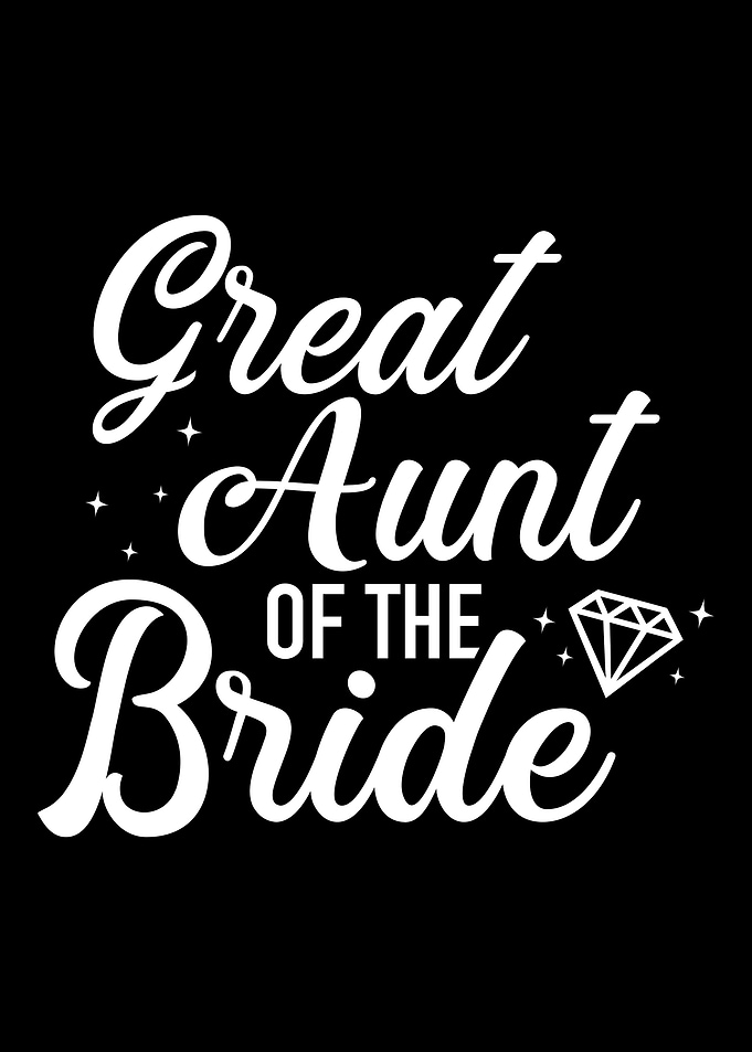 Great aunt of the bride fo