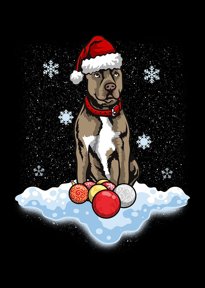 Pitbull Happy Christmas