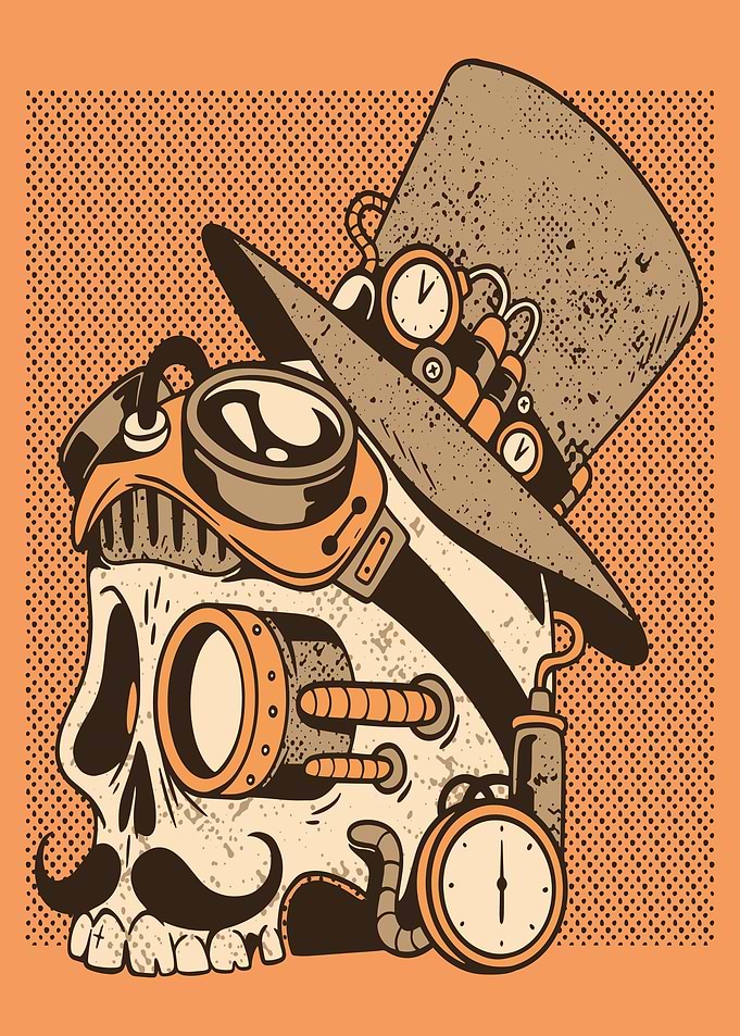 Skull steampunk