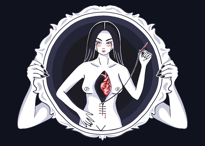 Sewing woman