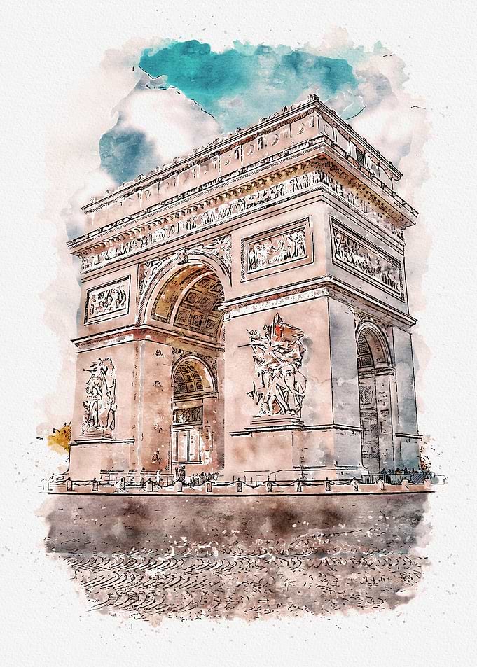 Watercolor Paris