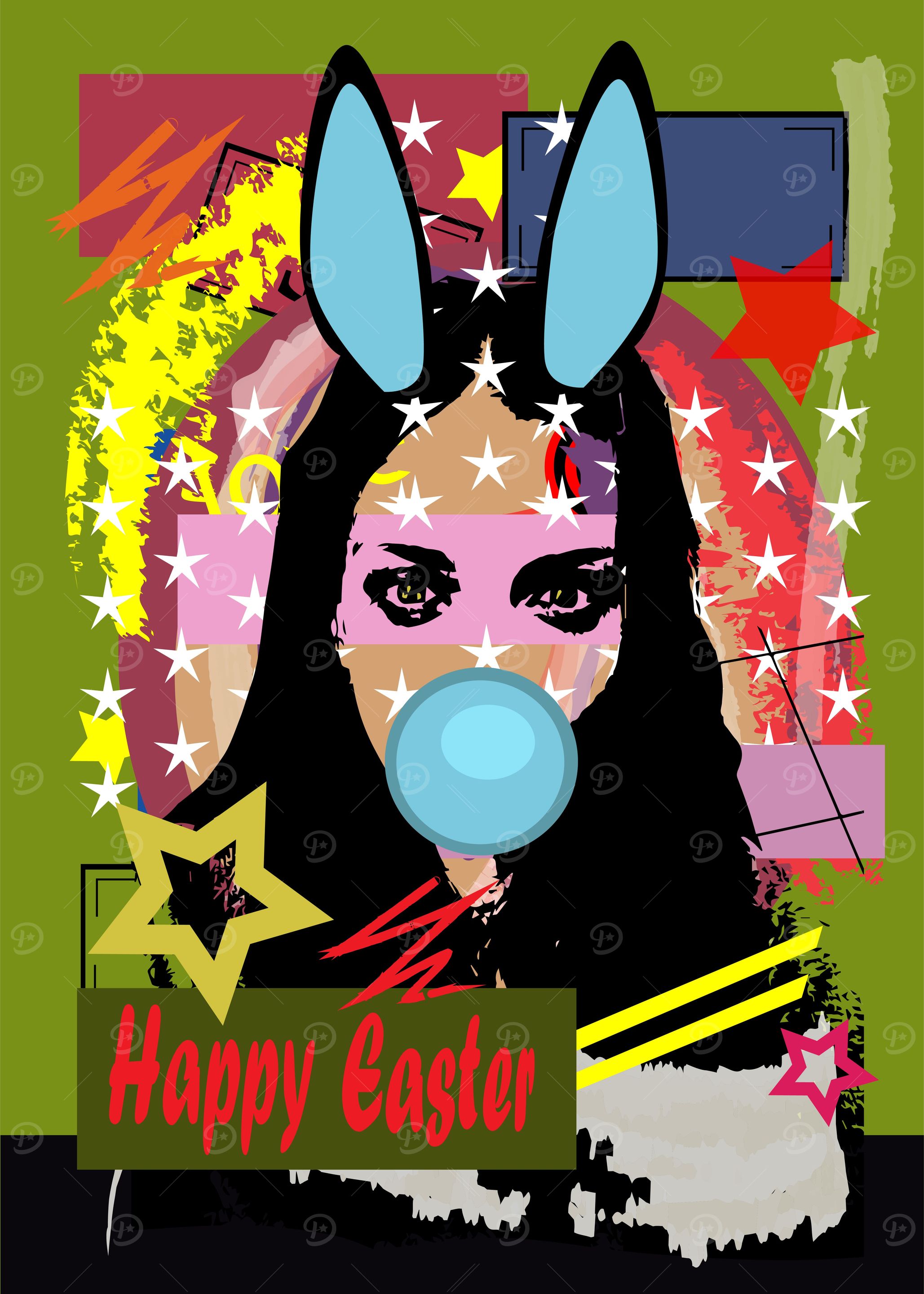 Sexy girl with bunny ears