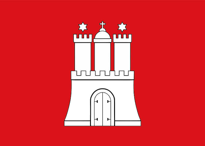 Hamburg city flag