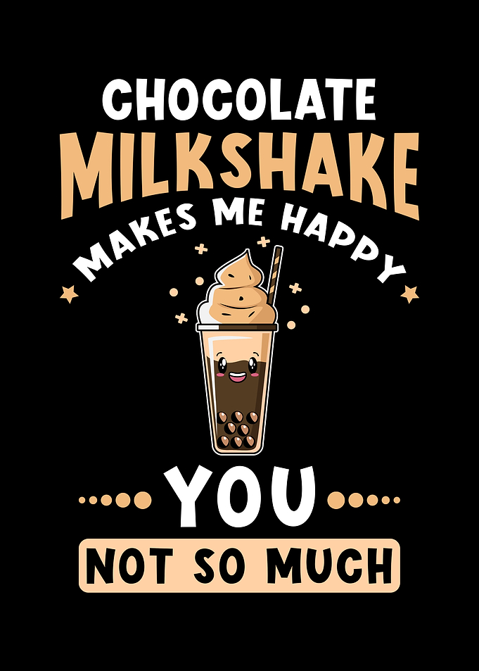 Milkshake Chocolate Kawaii