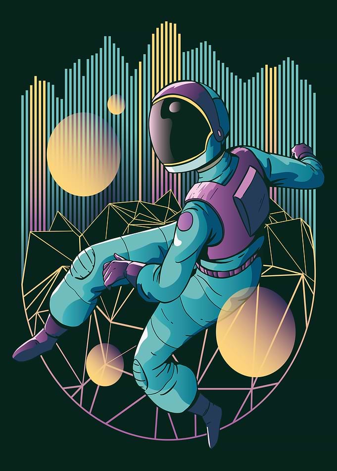 Techno astronaut