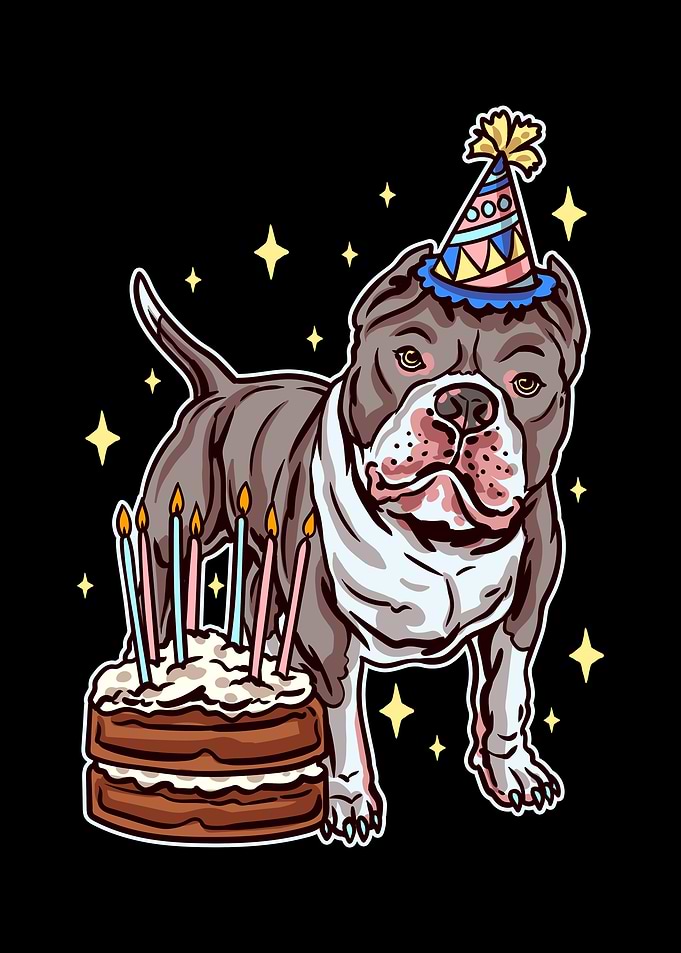 Funny Pitbull Birthday