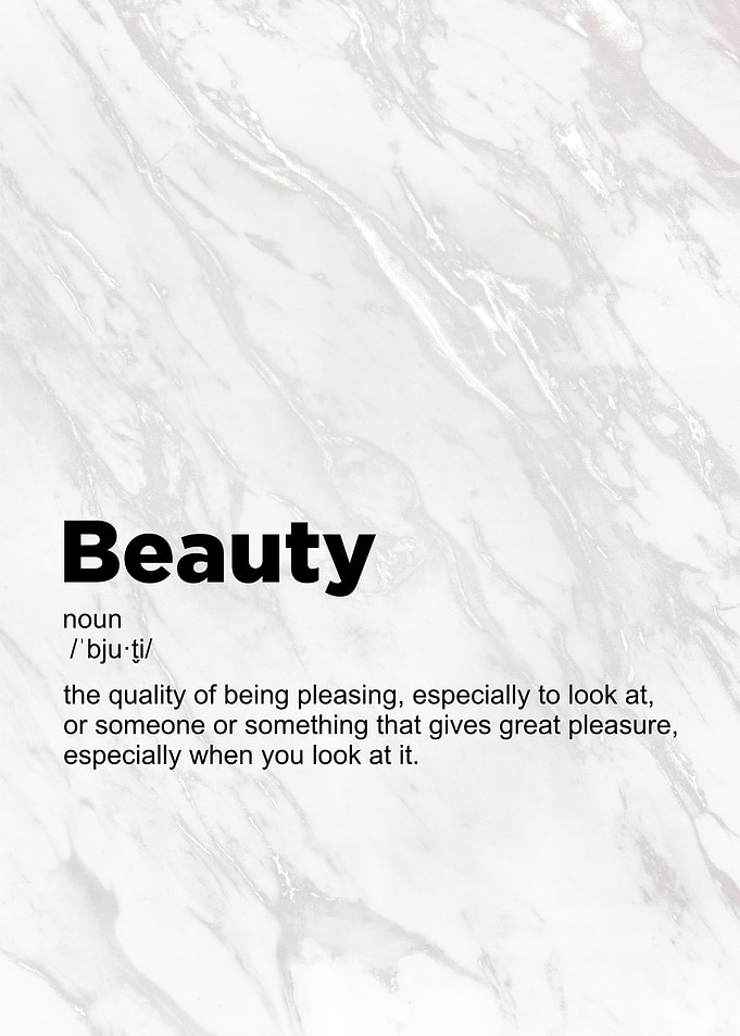 beauty definition poster
