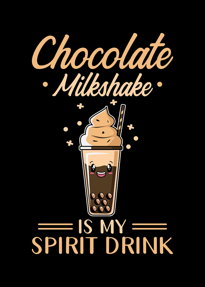Milkshake Chocolate Kawaii