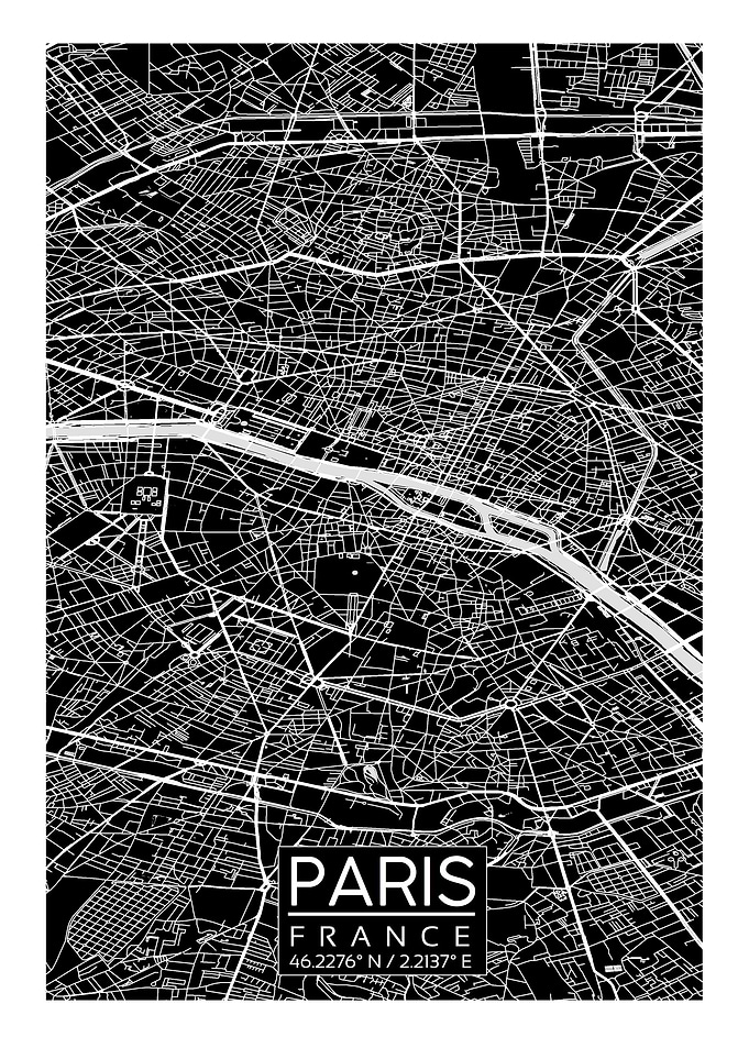 Paris Street Map
