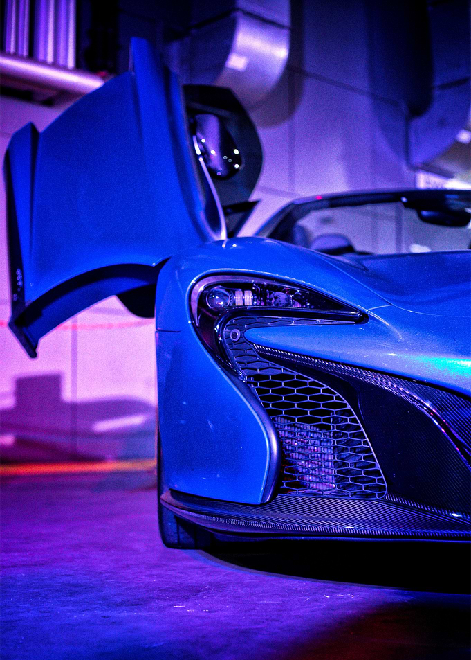 Cyberpunk Neon McLaren P1