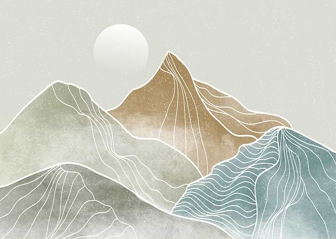 Mountain painting