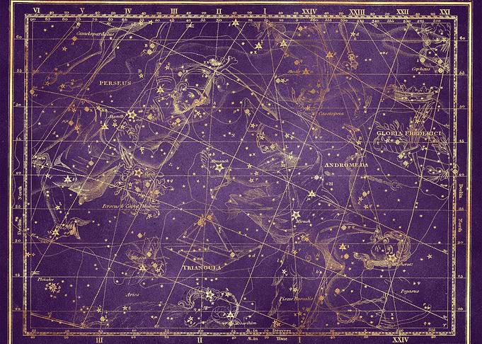 Purple Gold Star Map 03