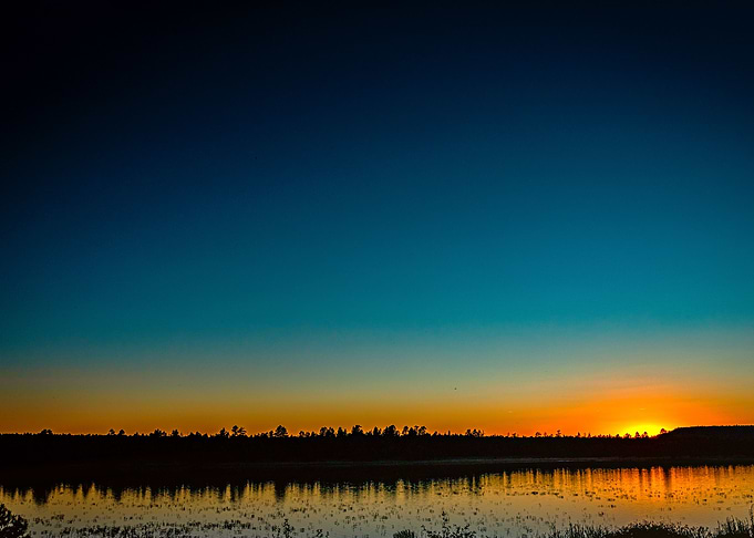 Sunset over Lake Mary