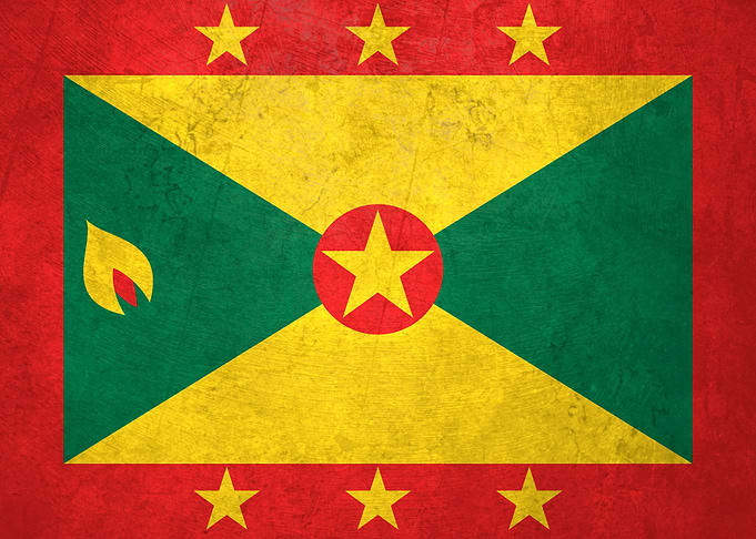 Flag of Grenada on Wall