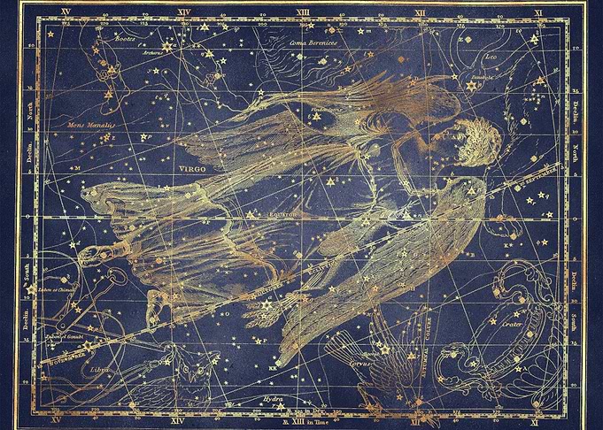 Blue Gold Star Map 09