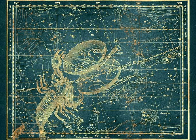 Green Gold Star Map 01