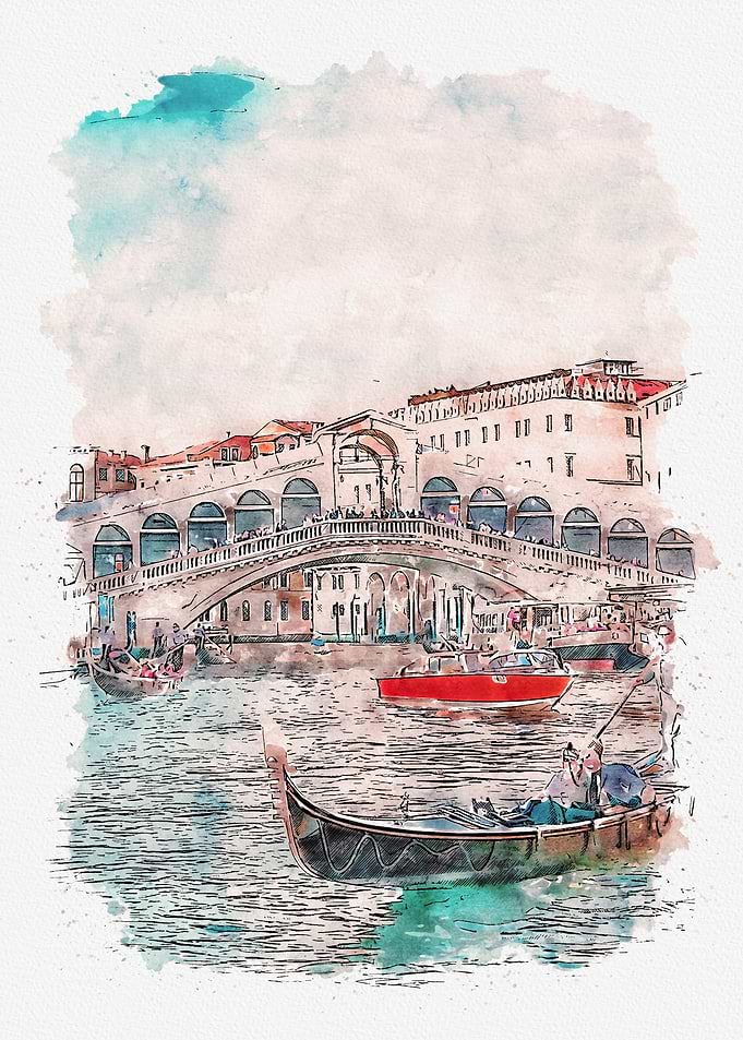 Watercolor Venice