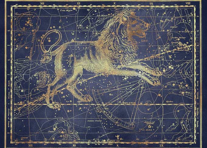 Blue Gold Star Map 08