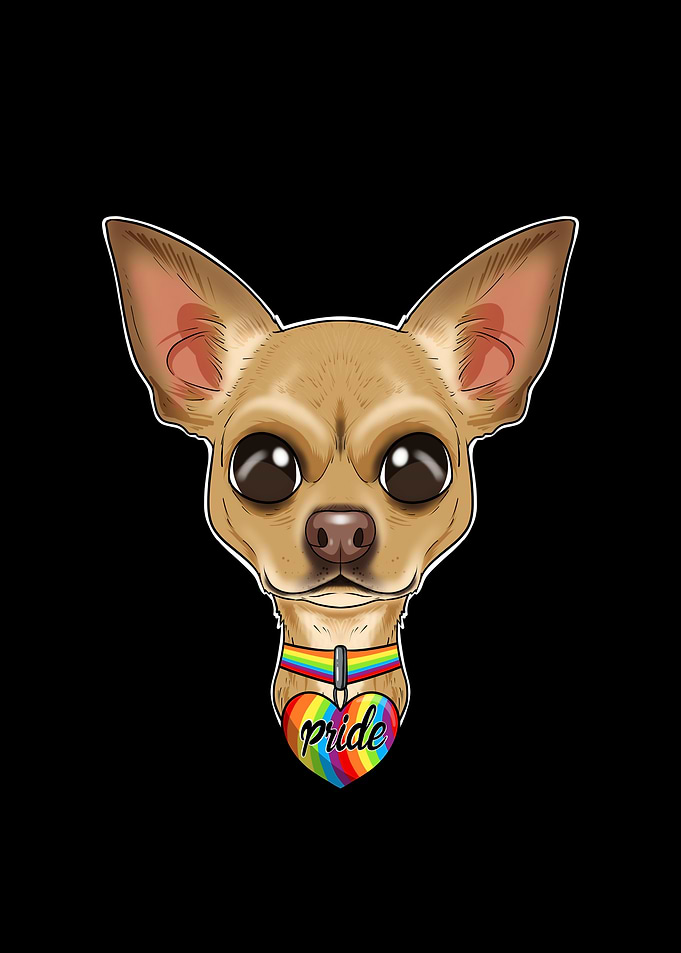 Chihuahua LGBTQ Flag I Gay