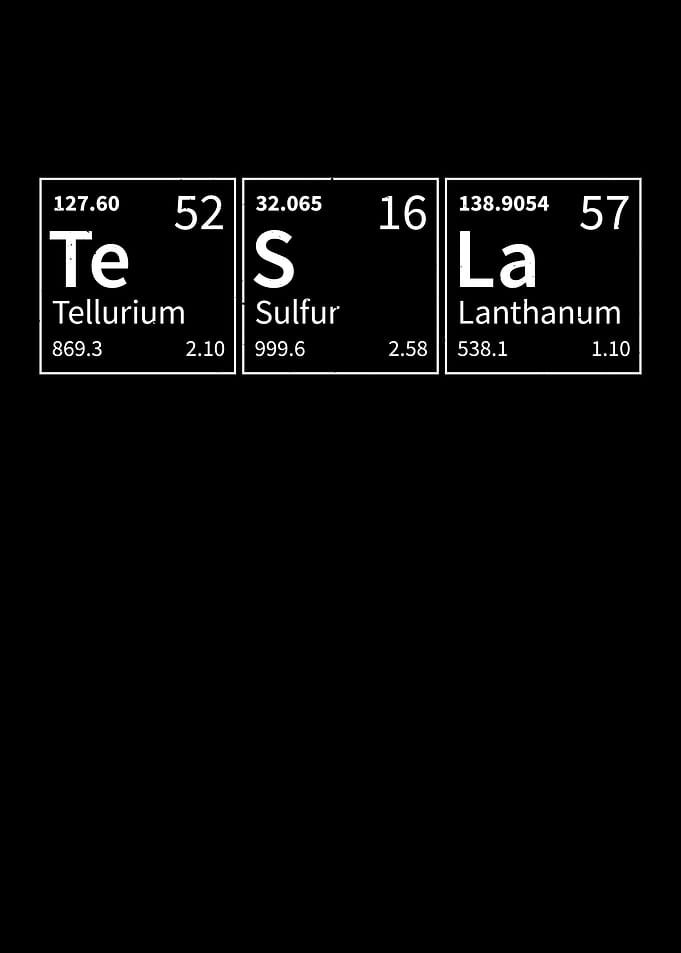 Tesla Periodic Elements