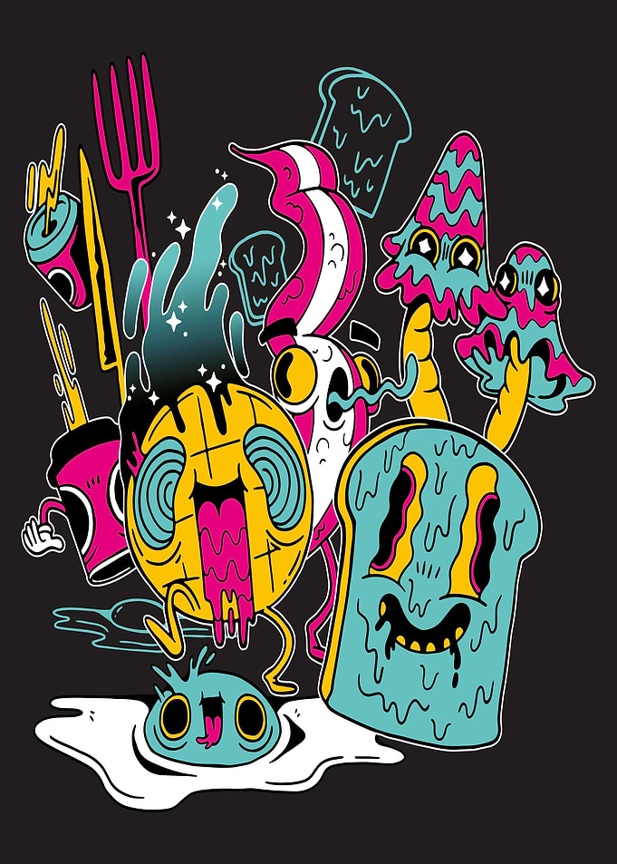 Psychedelic breakfast