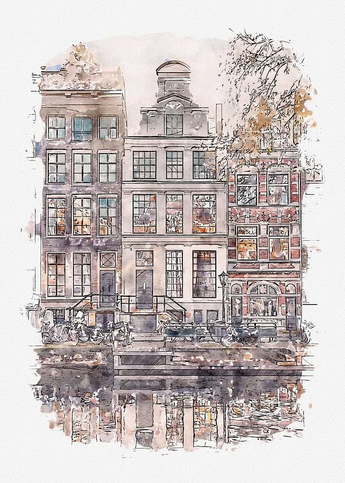 Watercolor Amsterdam