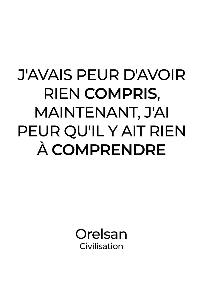 Orelsan affiche poster