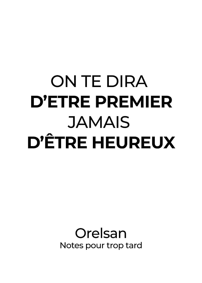 Orelsan affiche poster