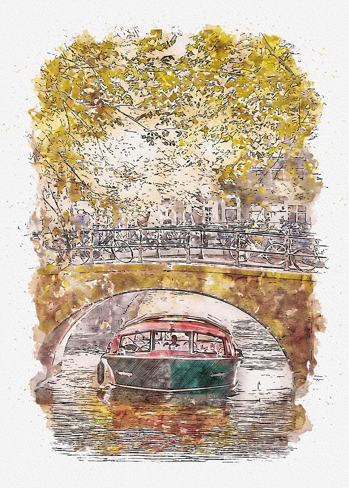 Watercolor Amsterdam