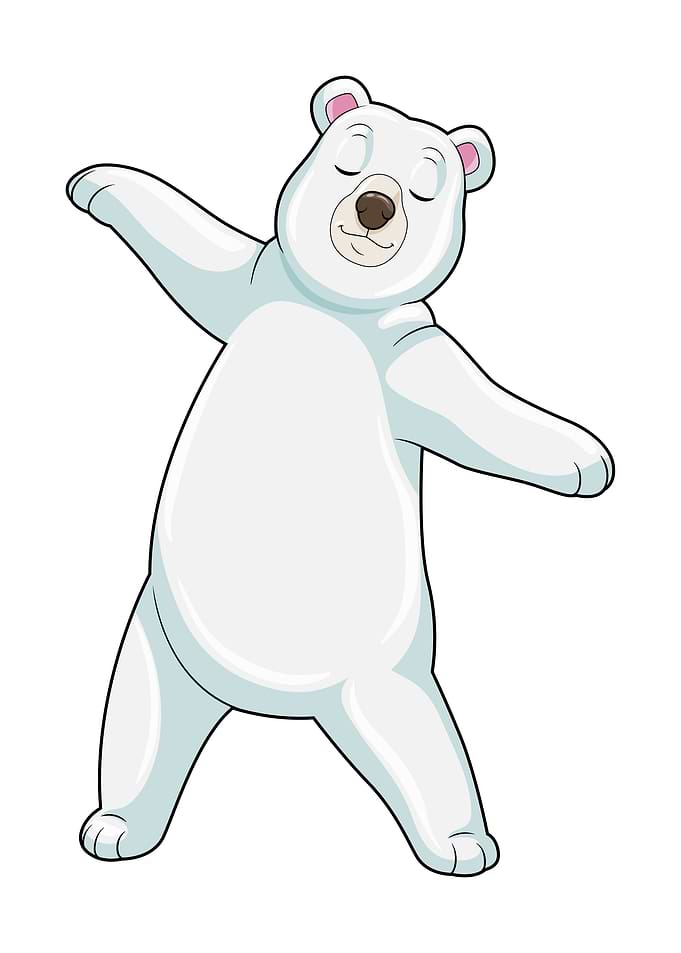 Polar bear Yoga Fitness