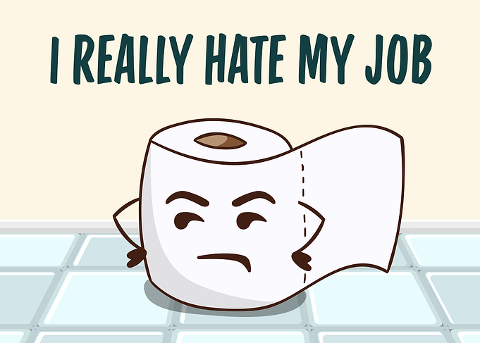 I Hate My Job Toilet Paper