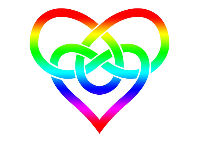 Rainbow Infinite Heart