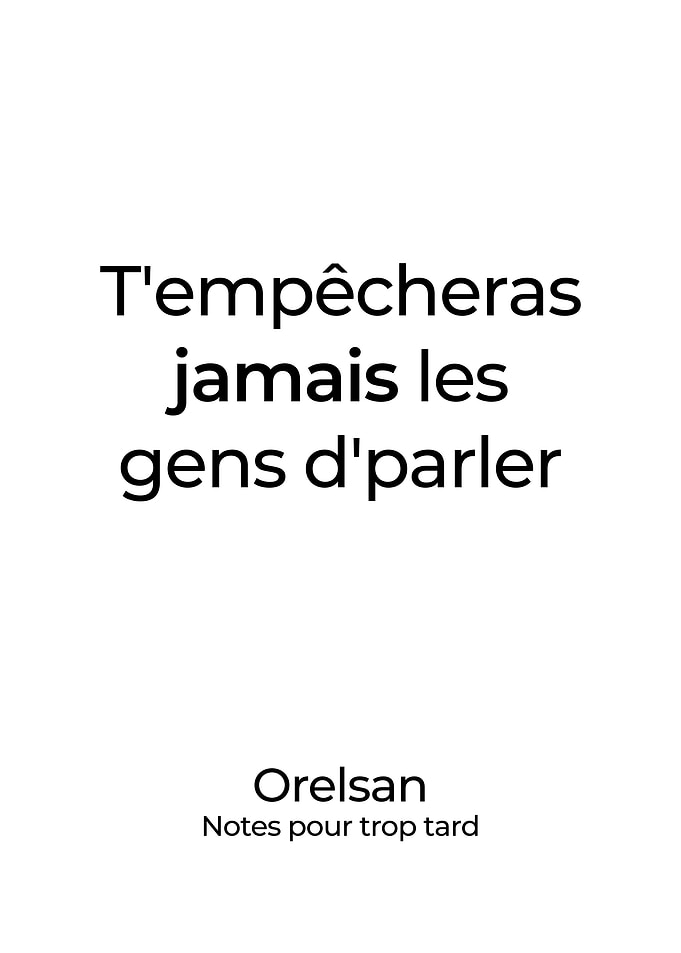 Orelsan affiche poster